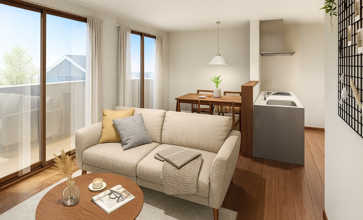 Bright Villa PRIMO 木造3階建てアパート内装イメージ